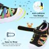 imageJOINFREE Toddler Boys Girls Water Shoes Breathable Qucik Dry Sport Beach Sandals Lightweight Barefoot FlexibleColorful Black
