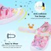 imageJOINFREE Toddler Boys Girls Water Shoes Breathable Qucik Dry Sport Beach Sandals Lightweight Barefoot FlexibleDye Pink
