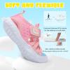 imageJOINFREE Toddler Boys Girls Water Shoes Breathable Qucik Dry Sport Beach Sandals Lightweight Barefoot FlexibleGrbluepink