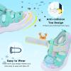 imageJOINFREE Toddler Boys Girls Water Shoes Breathable Qucik Dry Sport Beach Sandals Lightweight Barefoot FlexibleGreen Scale