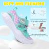 imageJOINFREE Toddler Boys Girls Water Shoes Breathable Qucik Dry Sport Beach Sandals Lightweight Barefoot FlexibleGreen Scale