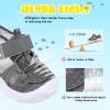 imageJOINFREE Toddler Boys Girls Water Shoes Breathable Qucik Dry Sport Beach Sandals Lightweight Barefoot FlexibleGrey