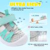 imageJOINFREE Toddler Boys Girls Water Shoes Breathable Qucik Dry Sport Beach Sandals Lightweight Barefoot FlexibleGrey Green