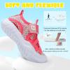 imageJOINFREE Toddler Boys Girls Water Shoes Breathable Qucik Dry Sport Beach Sandals Lightweight Barefoot FlexibleMesh Colorpink