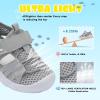 imageJOINFREE Toddler Boys Girls Water Shoes Breathable Qucik Dry Sport Beach Sandals Lightweight Barefoot FlexibleMesh Grey