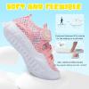 imageJOINFREE Toddler Boys Girls Water Shoes Breathable Qucik Dry Sport Beach Sandals Lightweight Barefoot FlexibleMesh Multipink