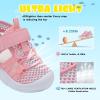 imageJOINFREE Toddler Boys Girls Water Shoes Breathable Qucik Dry Sport Beach Sandals Lightweight Barefoot FlexibleMesh Multipink