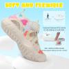 imageJOINFREE Toddler Boys Girls Water Shoes Breathable Qucik Dry Sport Beach Sandals Lightweight Barefoot FlexibleMultiheart