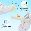 imageJOINFREE Toddler Boys Girls Water Shoes Breathable Qucik Dry Sport Beach Sandals Lightweight Barefoot FlexibleMultistripe