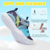 imageJOINFREE Toddler Boys Girls Water Shoes Breathable Qucik Dry Sport Beach Sandals Lightweight Barefoot FlexibleNavysahrk