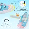 imageJOINFREE Toddler Boys Girls Water Shoes Breathable Qucik Dry Sport Beach Sandals Lightweight Barefoot FlexiblePink Blue