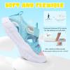 imageJOINFREE Toddler Boys Girls Water Shoes Breathable Qucik Dry Sport Beach Sandals Lightweight Barefoot FlexiblePink Blue