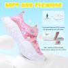 imageJOINFREE Toddler Boys Girls Water Shoes Breathable Qucik Dry Sport Beach Sandals Lightweight Barefoot FlexiblePink Pleopard