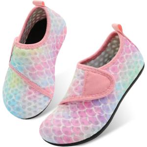 imageJOINFREE Kids Boys and Girls Swim Water Shoes Toddler Quick Dry Aqua Socks Barefoot Skin Shoes for Beach SportsW Color Scales