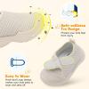imageJOINFREE Toddler Boys Girls Barefoot Shoes Breathable Kids Sneakers Lightweight Walking Shoes Slip On Tennie Shoes Protect Toes School ShoesBeige