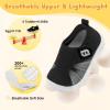 imageJOINFREE Toddler Boys Girls Barefoot Shoes Breathable Kids Sneakers Lightweight Walking Shoes Slip On Tennie Shoes Protect Toes School ShoesBlack