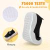 imageJOINFREE Toddler Boys Girls Barefoot Shoes Breathable Kids Sneakers Lightweight Walking Shoes Slip On Tennie Shoes Protect Toes School ShoesBlack