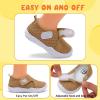 imageJOINFREE Toddler Boys Girls Barefoot Shoes Breathable Kids Sneakers Lightweight Walking Shoes Slip On Tennie Shoes Protect Toes School ShoesBrown