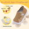 imageJOINFREE Toddler Boys Girls Barefoot Shoes Breathable Kids Sneakers Lightweight Walking Shoes Slip On Tennie Shoes Protect Toes School ShoesBrown