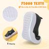 imageJOINFREE Toddler Boys Girls Barefoot Shoes Breathable Kids Sneakers Lightweight Walking Shoes Slip On Tennie Shoes Protect Toes School ShoesDarkgrey