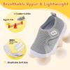 imageJOINFREE Toddler Boys Girls Barefoot Shoes Breathable Kids Sneakers Lightweight Walking Shoes Slip On Tennie Shoes Protect Toes School ShoesLightgrey
