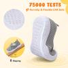 imageJOINFREE Toddler Boys Girls Barefoot Shoes Breathable Kids Sneakers Lightweight Walking Shoes Slip On Tennie Shoes Protect Toes School ShoesLightgrey