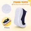 imageJOINFREE Toddler Boys Girls Barefoot Shoes Breathable Kids Sneakers Lightweight Walking Shoes Slip On Tennie Shoes Protect Toes School ShoesNavyblue