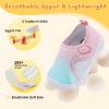 imageJOINFREE Toddler Boys Girls Barefoot Shoes Breathable Kids Sneakers Lightweight Walking Shoes Slip On Tennie Shoes Protect Toes School ShoesPinkblue