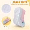 imageJOINFREE Toddler Boys Girls Barefoot Shoes Breathable Kids Sneakers Lightweight Walking Shoes Slip On Tennie Shoes Protect Toes School ShoesPinkblue
