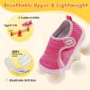 imageJOINFREE Toddler Boys Girls Barefoot Shoes Breathable Kids Sneakers Lightweight Walking Shoes Slip On Tennie Shoes Protect Toes School ShoesRosered