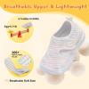 imageJOINFREE Toddler Boys Girls Barefoot Shoes Breathable Kids Sneakers Lightweight Walking Shoes Slip On Tennie Shoes Protect Toes School ShoesWhitepink