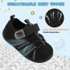 imageJOINFREE Toddler Sandals Boys Girls Breathable Closed Toe Water Beach Sandals Kids Wide Barefoot Summer Water Shoes Baby Walking SneakersBalck