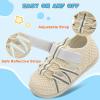 imageJOINFREE Toddler Sandals Boys Girls Breathable Closed Toe Water Beach Sandals Kids Wide Barefoot Summer Water Shoes Baby Walking SneakersBeige