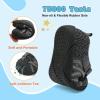 imageJOINFREE Toddler Sandals Boys Girls Breathable Closed Toe Water Beach Sandals Kids Wide Barefoot Summer Water Shoes Baby Walking SneakersBlackgrey