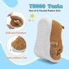 imageJOINFREE Toddler Sandals Boys Girls Breathable Closed Toe Water Beach Sandals Kids Wide Barefoot Summer Water Shoes Baby Walking SneakersBrown
