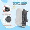 imageJOINFREE Toddler Sandals Boys Girls Breathable Closed Toe Water Beach Sandals Kids Wide Barefoot Summer Water Shoes Baby Walking SneakersDarkgrey