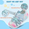 imageJOINFREE Toddler Sandals Boys Girls Breathable Closed Toe Water Beach Sandals Kids Wide Barefoot Summer Water Shoes Baby Walking SneakersDyepinkblue