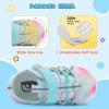 imageJOINFREE Toddler Sandals Boys Girls Breathable Closed Toe Water Beach Sandals Kids Wide Barefoot Summer Water Shoes Baby Walking SneakersDyepinkblue