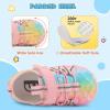 imageJOINFREE Toddler Sandals Boys Girls Breathable Closed Toe Water Beach Sandals Kids Wide Barefoot Summer Water Shoes Baby Walking SneakersPinkblue Scale