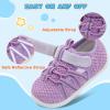 imageJOINFREE Toddler Sandals Boys Girls Breathable Closed Toe Water Beach Sandals Kids Wide Barefoot Summer Water Shoes Baby Walking SneakersPurple