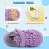 imageJOINFREE Toddler Sandals Boys Girls Breathable Closed Toe Water Beach Sandals Kids Wide Barefoot Summer Water Shoes Baby Walking SneakersPurple