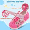 imageJOINFREE Toddler Sandals Boys Girls Breathable Closed Toe Water Beach Sandals Kids Wide Barefoot Summer Water Shoes Baby Walking SneakersRosered