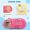 imageJOINFREE Toddler Sandals Boys Girls Breathable Closed Toe Water Beach Sandals Kids Wide Barefoot Summer Water Shoes Baby Walking SneakersRosered