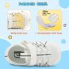 imageJOINFREE Toddler Sandals Boys Girls Breathable Closed Toe Water Beach Sandals Kids Wide Barefoot Summer Water Shoes Baby Walking SneakersWhite