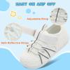 imageJOINFREE Toddler Sandals Boys Girls Breathable Closed Toe Water Beach Sandals Kids Wide Barefoot Summer Water Shoes Baby Walking SneakersWhite