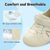 imageJOINFREE Toddler Shoes Boys Girls Wide Barefoot Shoes Little Kids Minimalist Sneakers Zero Drop Casual Walking Shoes Breathable Tennis Shoes Indoor OutdoorBeige