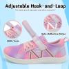 imageJOINFREE Toddler Shoes Boys Girls Wide Barefoot Shoes Little Kids Minimalist Sneakers Zero Drop Casual Walking Shoes Breathable Tennis Shoes Indoor OutdoorStripdyepink