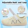 imageJOINFREE Toddler Shoes Boys Girls Wide Barefoot Shoes Little Kids Minimalist Sneakers Zero Drop Casual Walking Shoes Breathable Tennis Shoes Indoor OutdoorBeige