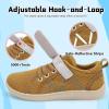 imageJOINFREE Toddler Shoes Boys Girls Wide Barefoot Shoes Little Kids Minimalist Sneakers Zero Drop Casual Walking Shoes Breathable Tennis Shoes Indoor OutdoorBrown
