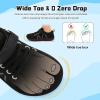 imageJOINFREE Toddler Shoes Boys Girls Wide Barefoot Shoes Little Kids Minimalist Sneakers Zero Drop Casual Walking Shoes Breathable Tennis Shoes Indoor OutdoorBlack